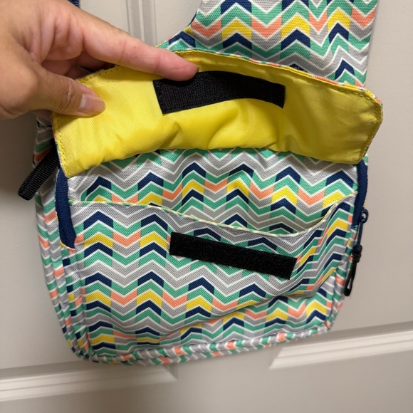 Kavu Chevron Pattern Crossbody Bag - Blue and Multicolor - Picture 2 of 7